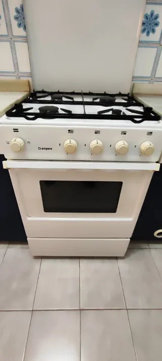 Cocina de gas Aspes blanca