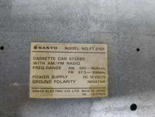 Radio Cassette Sanyo