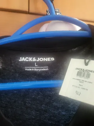 Lote 2 Camisetas Jack&Jones Negra y Azul. 