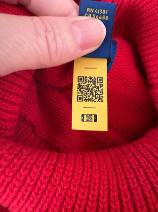 Jersey Polo Ralph Lauren cuello alto rojo