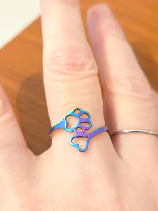 Anello zampette acciaio regolabile