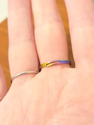 Anello zampette acciaio regolabile