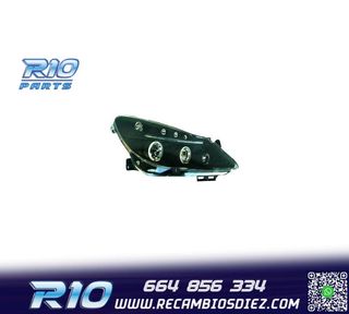 FAROS OPEL CORSA D 06-10 OJOS ANGEL + LED FONDO NEGRO
