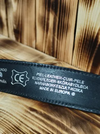 Cinturón de cuero hombre negro. 