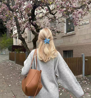 Bolso tote Polène Cyme grande de mano