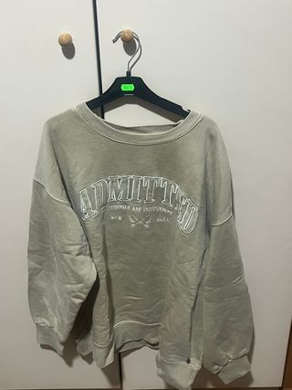 Felpa senza cappuccio beige