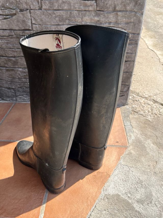 Botas de montar negras impermeables talla 45