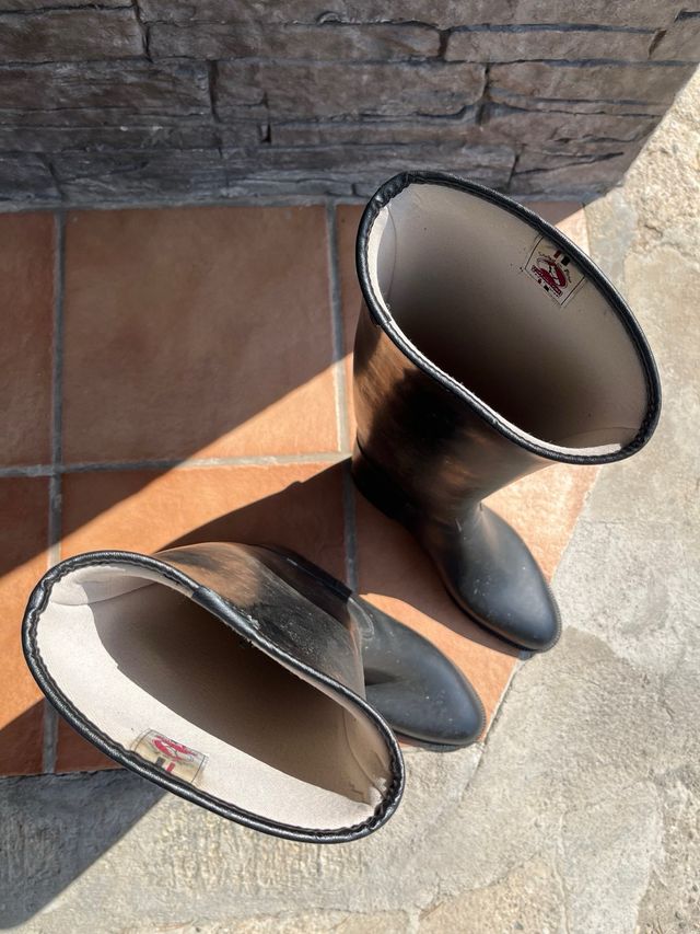 Botas de montar negras impermeables talla 45