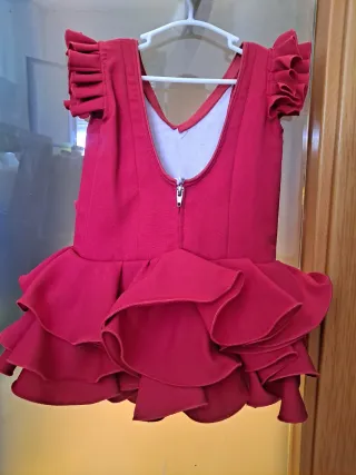 Traje de flamenca niña volantes Talla 1-2 años 