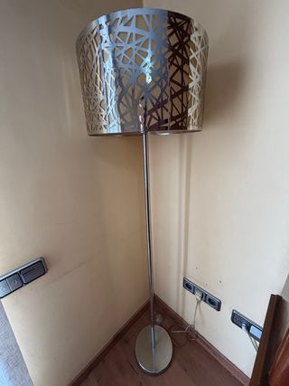 Lámpara de comedor metal y tela