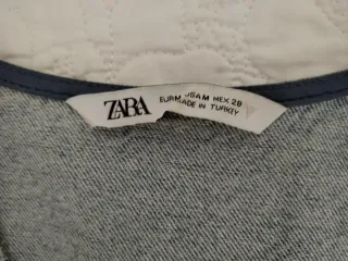 Chaleco Vaquero Zara Azul