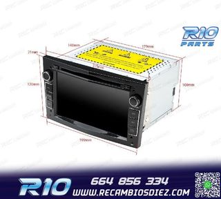 RADIO GPS ANDROID 11 PARA OPEL ASTRA H VIVARO ZAFIRA VECTRA