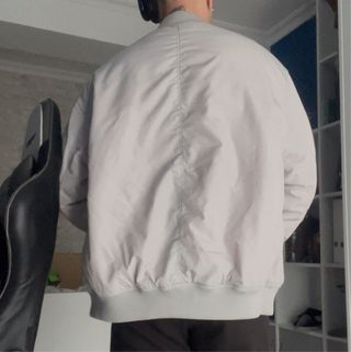 Chaqueta bomber gris talla M