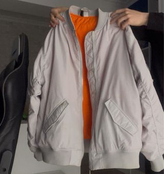 Chaqueta bomber gris talla M