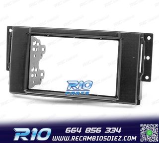 MARCO NEGRO RADIO 2-DIN PARA LAND ROVER FREELANDER DISCOVERY