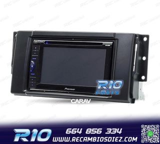 MARCO NEGRO RADIO 2-DIN PARA LAND ROVER FREELANDER DISCOVERY