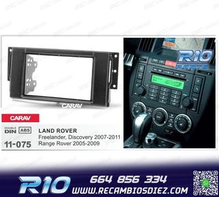 MARCO NEGRO RADIO 2-DIN PARA LAND ROVER FREELANDER DISCOVERY
