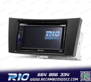 MARCO NEGRO RADIO 2-DIN PARA MERCEDES CLASE-E CLASE-CLS