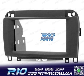 MARCO NEGRO RADIO 2-DIN PARA MERCEDES CLASE-CL CLASE-S