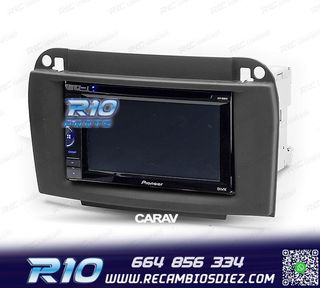 MARCO NEGRO RADIO 2-DIN PARA MERCEDES CLASE-CL CLASE-S