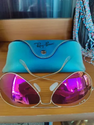 Gafas de sol Ray-Ban mujer doradas y rosas