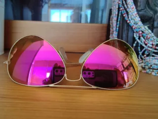 Gafas de sol Ray-Ban mujer doradas y rosas