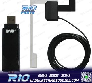 RECEPTOR USB DE RADIO DIGITAL DAB+ RADIOS XTRONS