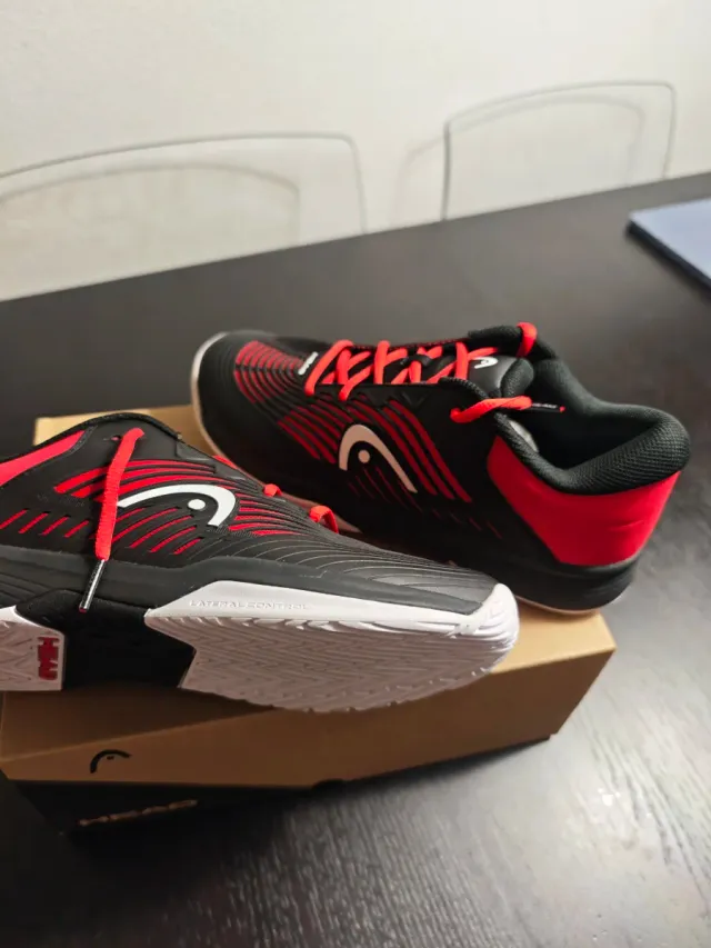 Zapatillas Head Tenis/Padel Negras y Rojas