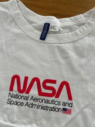 T-shirt H&M NASA bianca