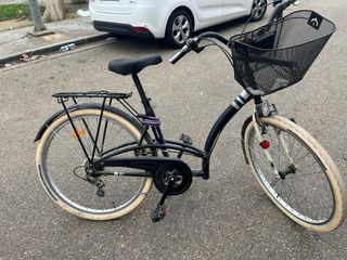 Bicicleta de ciudad negra 26 pulgadas 