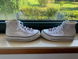 Converse All Star Plataforma Blancas Talla 39.5