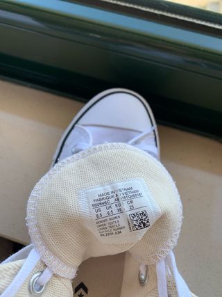 Converse All Star Plataforma Blancas Talla 39.5