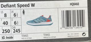 Zapatillas pádel mujer Adidas azul/naranja