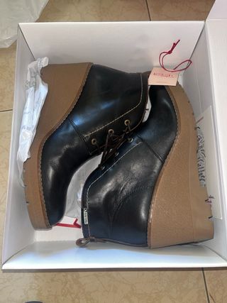 Botines Pikolinos Talla 40 Negros/Marrones Sin Usa