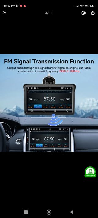 Pantalla Ordenador Abordo FM Transmisor