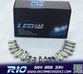 KIT 15 BOMBILLAS LED INTERIOR PARA OPEL ASTRA H OPC GTC HATC