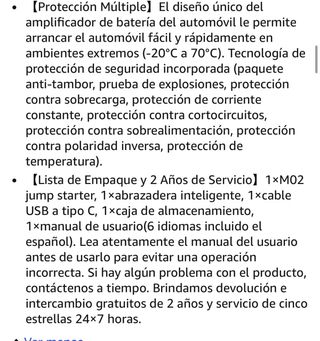 Arrancador Batería Coche jumpstart
