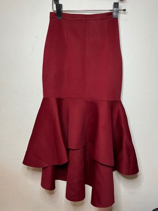 Falda Arizona fiesta/boda burdeos Talla S/M