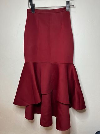 Falda Arizona fiesta/boda burdeos Talla S/M