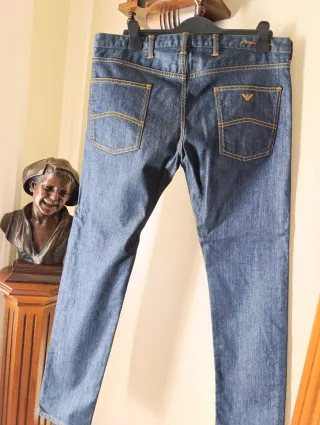Vaqueros Armani Jeans Hombre Azul con elastan 
