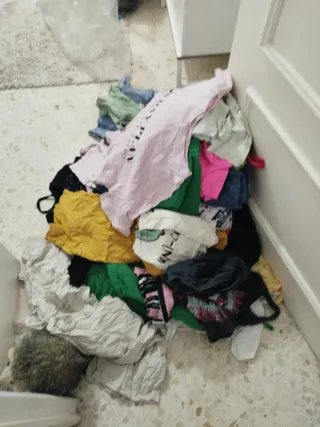 Bolsa de ropa variada