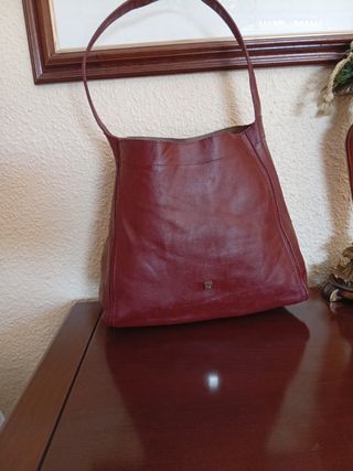 Bolso Purificación García Piel Marrón 