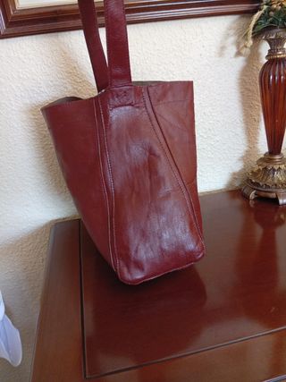 Bolso Purificación García Piel Marrón 
