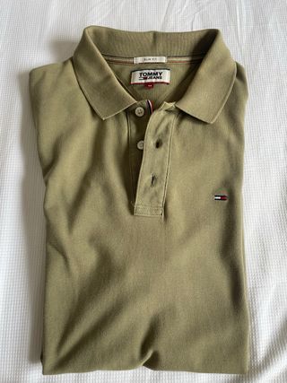 Polo Tommy Jeans Verde Oliva Talla M