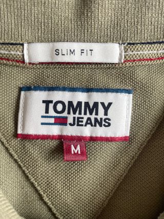 Polo Tommy Jeans Verde Oliva Talla M
