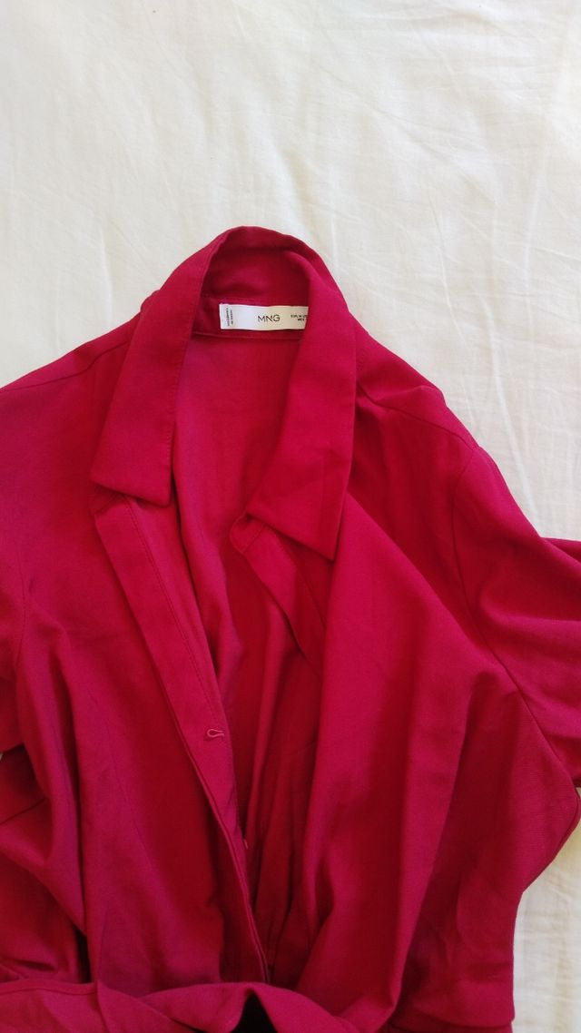 Vestido Mango Rojo Talla M