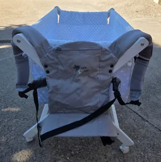 Minicuna para bebé con patas plegables