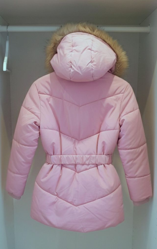 Plumífero niña rosa con capucha 11-12 años (152 cm