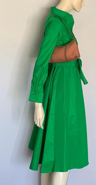 Bolso Carolina Herrera Vintage Rosa y Dorado