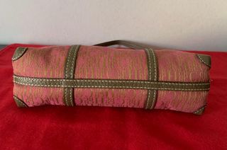 Bolso Carolina Herrera Vintage Rosa y Dorado